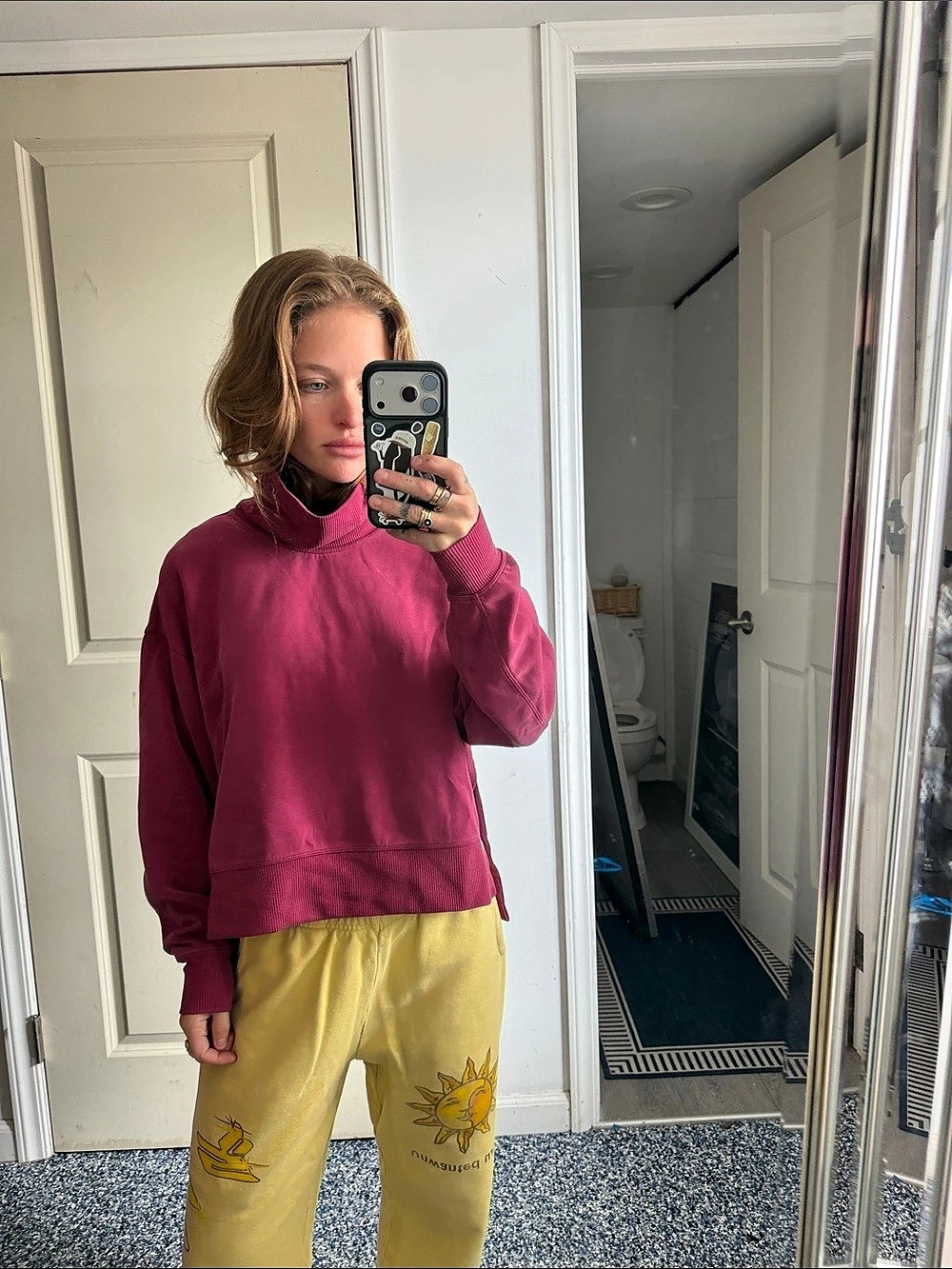 lululemon Oversized Funnel-Neck Half Zip *Long Pink Sweatshirt